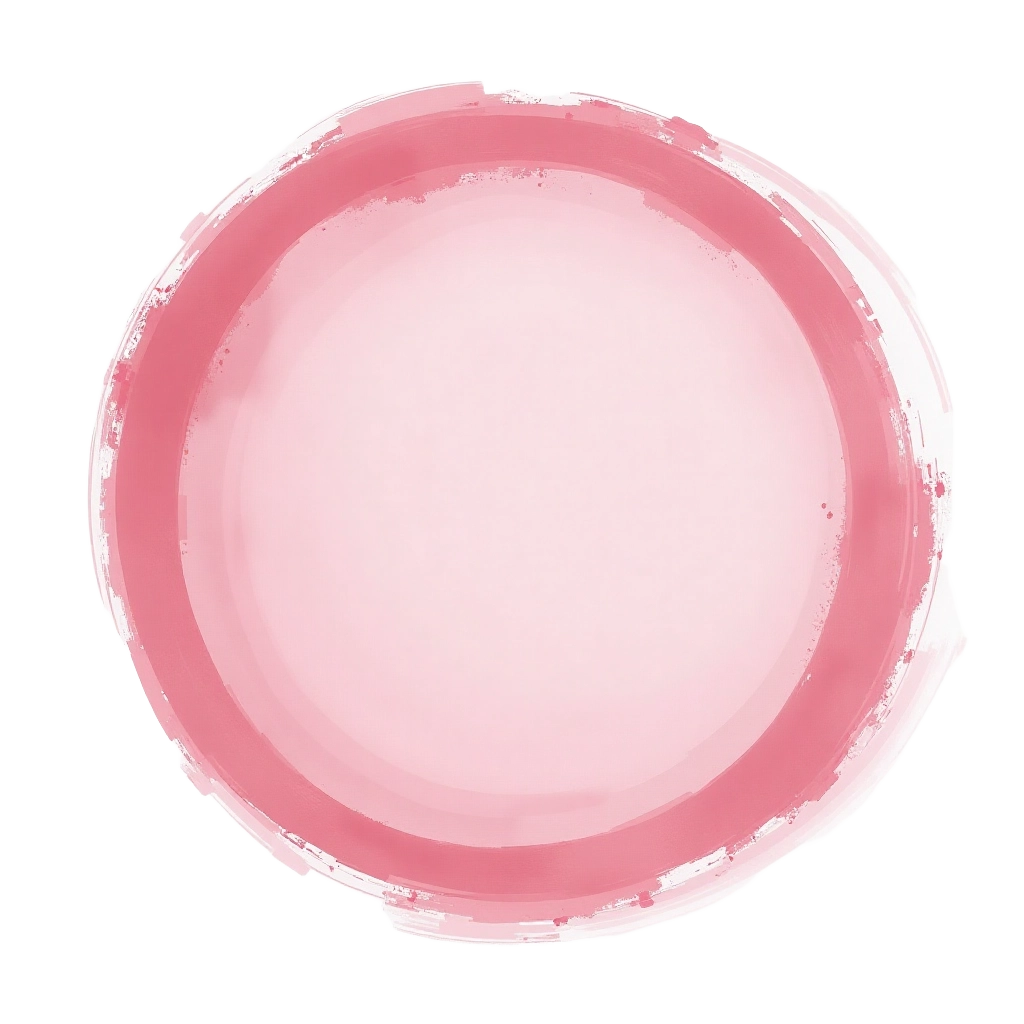 Pink Watercolor Circle